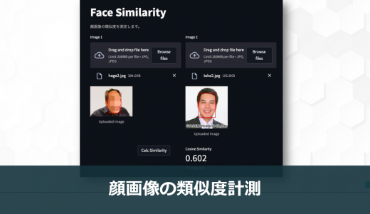 【成果物紹介】顔画像の類似度計測アプリ